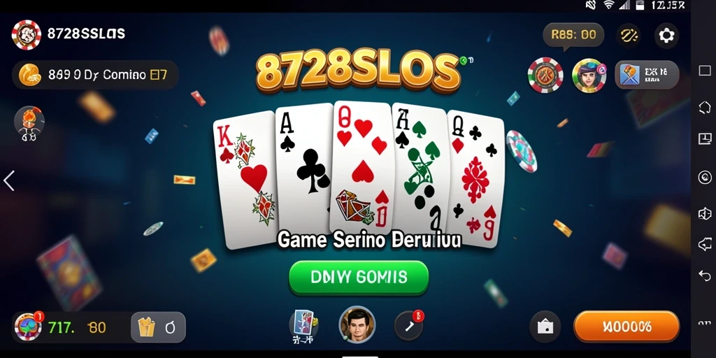 Screenshot gameplay 8728SLOTS yang menampilkan momen seru dalam permainan Domino.