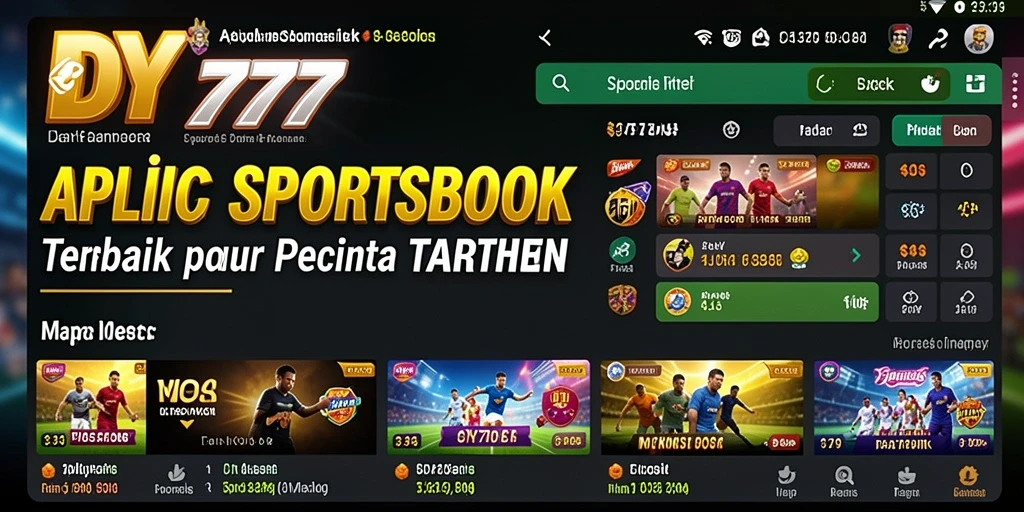 Screenshot DY777 yang menampilkan pengalaman taruhan olahraga yang seru.