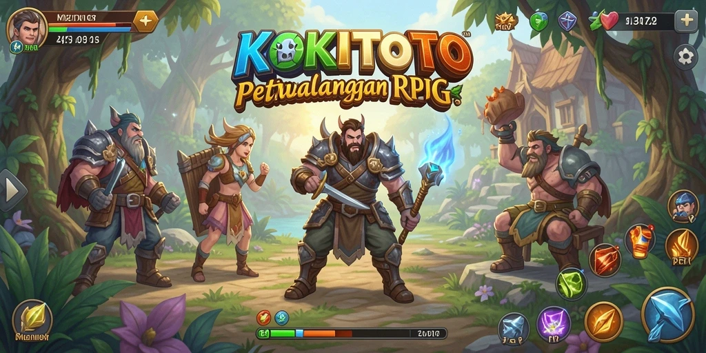 Tampilan gameplay KOKITOTO yang seru dan menantang.