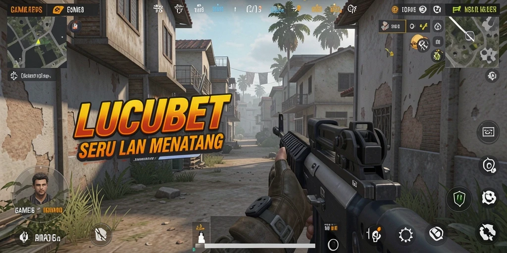 Tampilan gameplay LUCUBET menunjukkan aksi pertempuran yang mendebarkan.