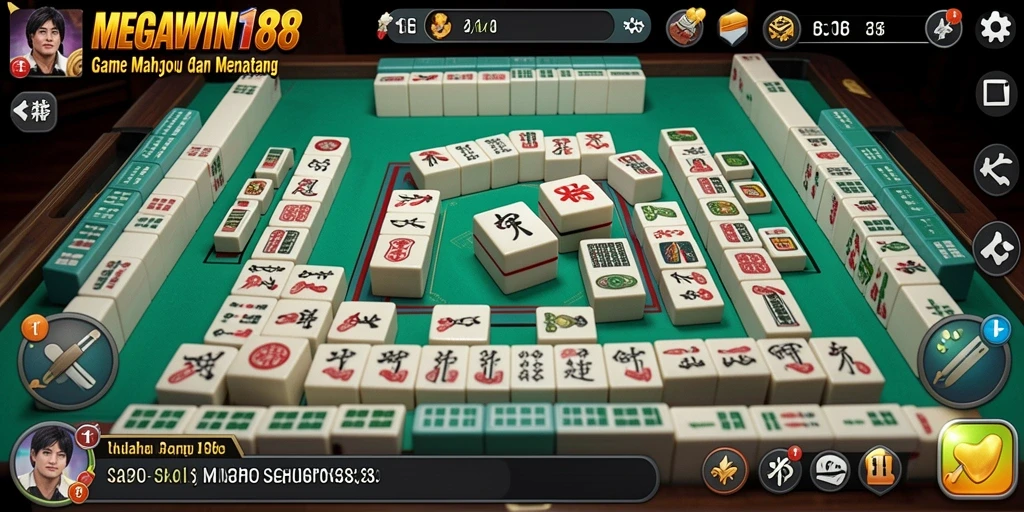 Tampilan gameplay seru dari MEGAWIN188, siap tantang permainan Mahjong Anda.