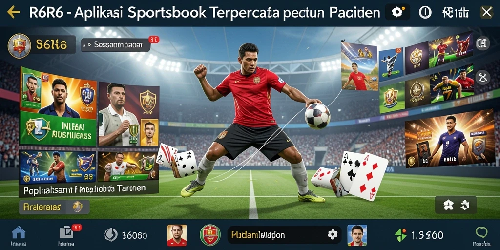 Screenshot R6R6 menampilkan tampilan antarmuka taruhan yang menarik.