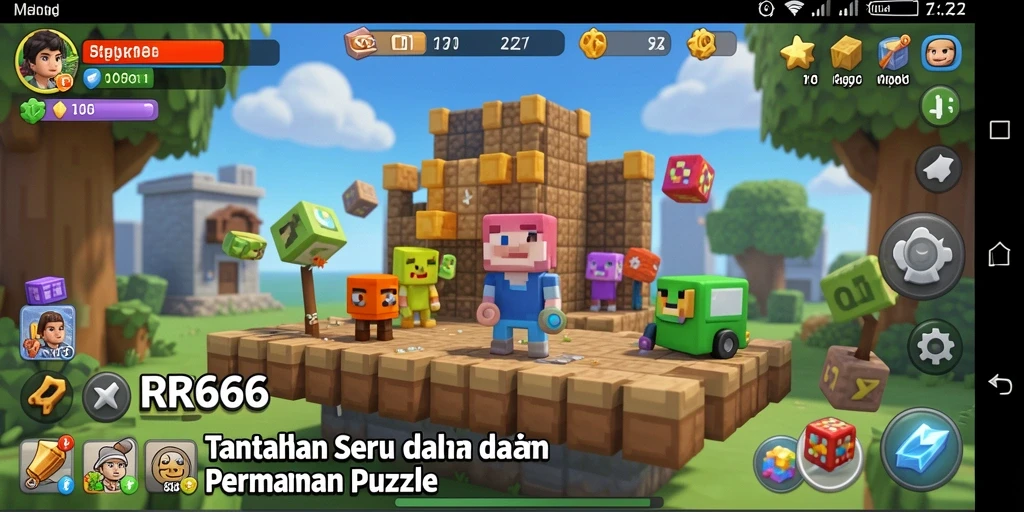 Tampilan gameplay RR666 yang penuh tantangan dan keseruan puzzle.