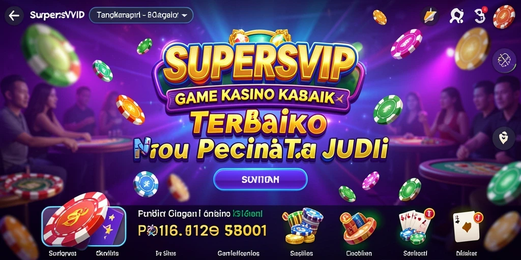 Tampilan gameplay menarik dari SUPERSVIP dalam suasana Kasino.