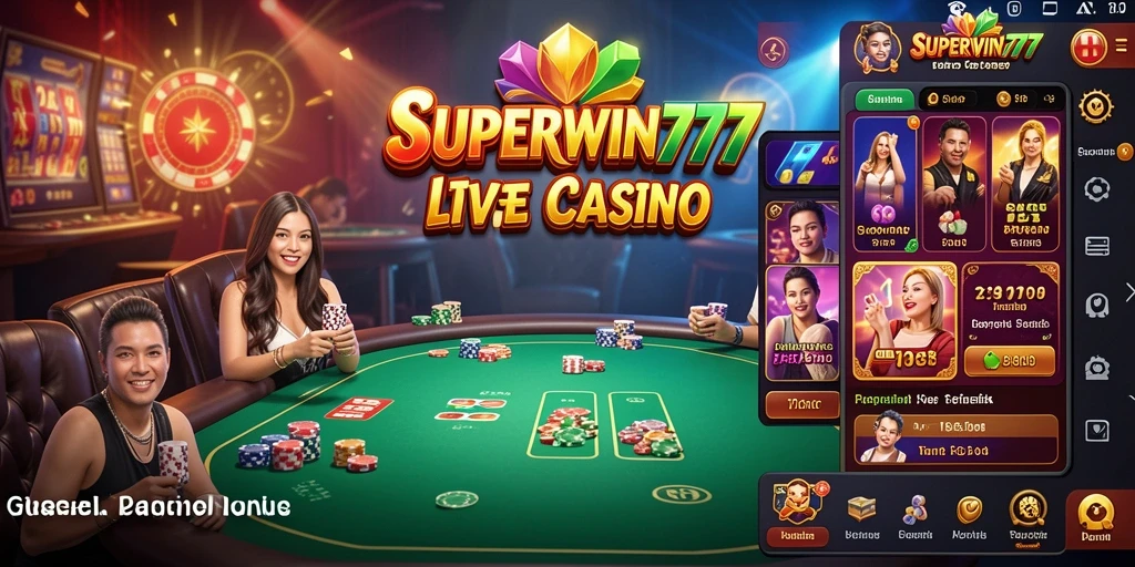 Gameplay mengasyikkan di SUPERWIN777 Live Casino, dealer langsung berinteraksi dengan pemain.