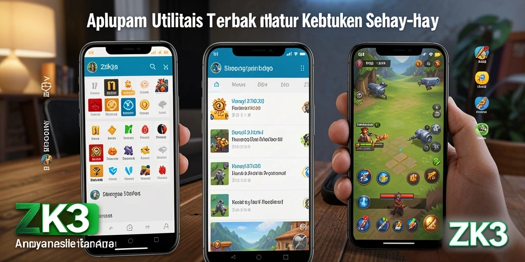 Tampilan antarmuka utama ZK3 yang user-friendly dan modern.